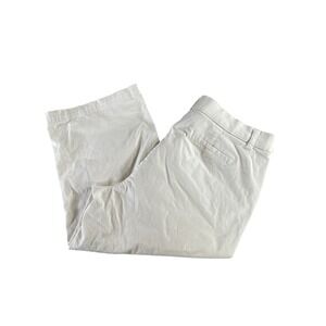 Karen Scott Pants Womens 12 Petite Stretch Capri Cropped Button Casual Summer